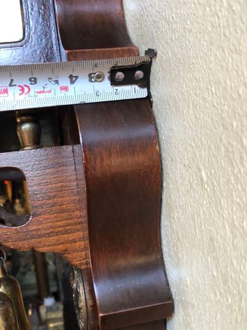 WOW !!! STUNNING LARGE DUTCH WARMINK WUBA WEIGHT DRIVEN WALL CLOCK - WORKING 100%