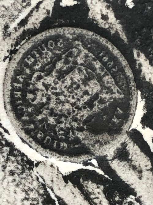 KAREN LILJE (AUTHOR) - SUPER RARE ! ORIGINAL FRAMED CHARCOAL RUBBING / ETCHING , LIMITED EDITION 2/2