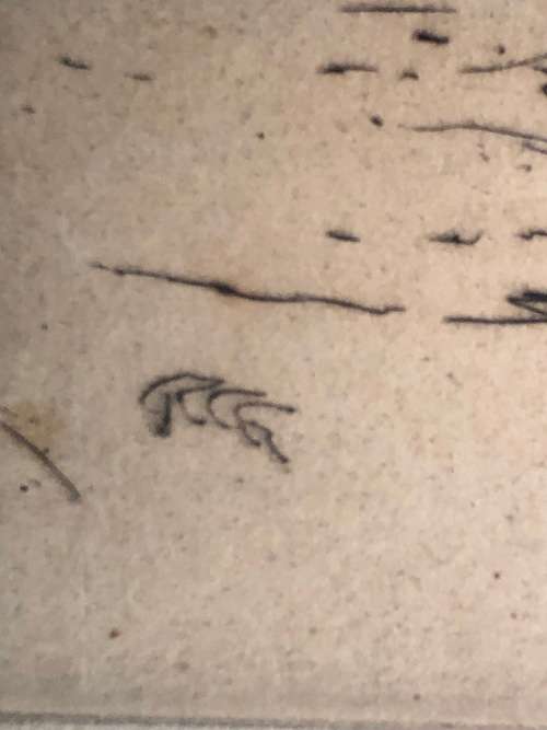 ROBERT GWELO GOODMAN (SA 1871 - 1939) - SUPER RARE FRAMED ENGRAVING - SIGNED IN PENCIL