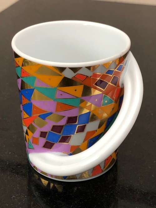 Rosenthal Germany Studio Line CUPOLA Espresso-Sammeltasse Duo No 2 with T-spoon by Barbara Brenner