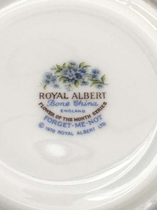 Royal Albert `Forget Me Not` Saucer  c1970   mint condition