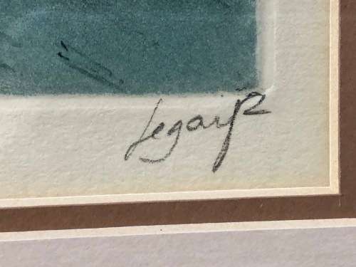 WOW !!! FANTASTIC FRAMED WATERCOLOUR PAINTING SIGNED LEGAY AND TITLED