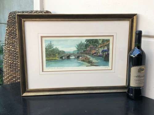 WOW !!! FANTASTIC FRAMED WATERCOLOUR PAINTING SIGNED LEGAY AND TITLED