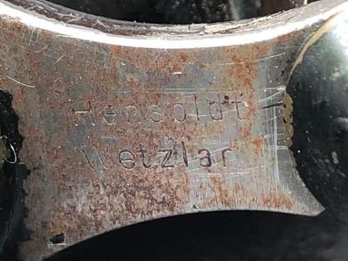 WOW !!! WW2 GERMAN ARTILLERY BINOCULARS BY HERSOLDT WETZLAR IN THE ORIGINAL CASE - c1943