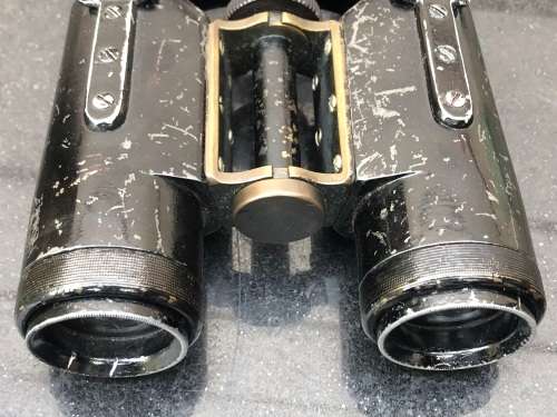 WOW !!! WW2 GERMAN ARTILLERY BINOCULARS BY HERSOLDT WETZLAR IN THE ORIGINAL CASE - c1943