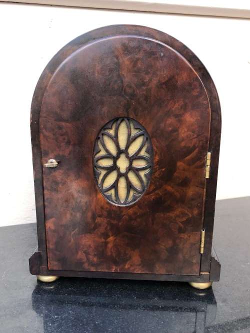 WOW !!! RARE DENT OF LONDON WALNUT CASED WESTMINSTER CHIMING BRACKET CLOCK - WORKS 100%