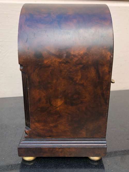 WOW !!! RARE DENT OF LONDON WALNUT CASED WESTMINSTER CHIMING BRACKET CLOCK - WORKS 100%