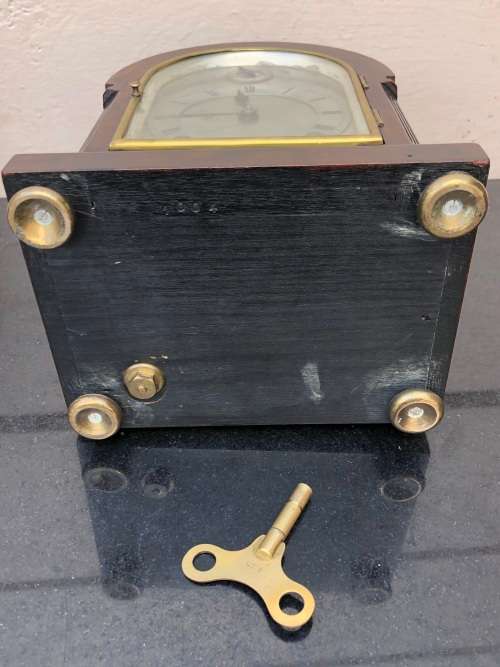 WOW !!! RARE DENT OF LONDON WALNUT CASED WESTMINSTER CHIMING BRACKET CLOCK - WORKS 100%