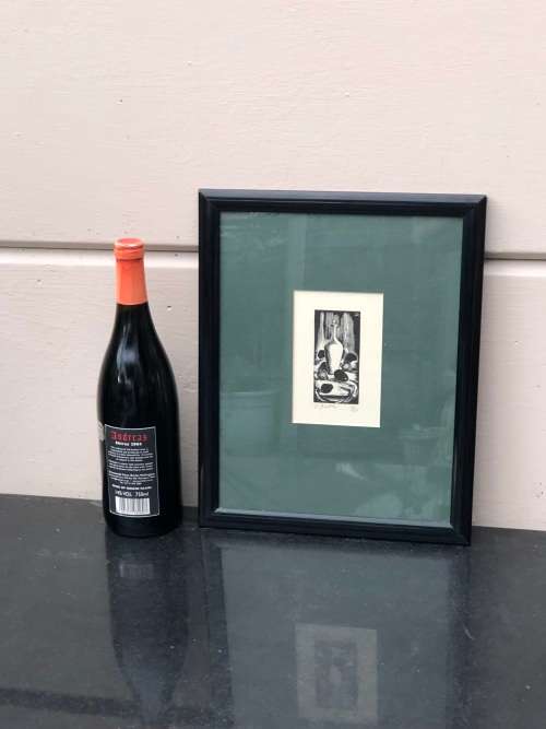 David Botha (SA 1921 - 1995 ) Framed limited edition 90/100 Linocut - signed and numbered in pencil