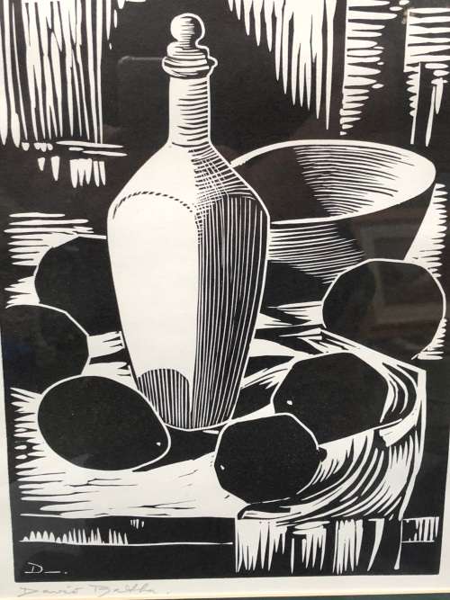 David Botha (SA 1921 - 1995 ) Framed limited edition Linocut - signed in pencil and monogrammed