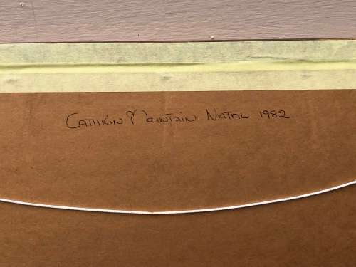 GERALDINE GULSTON (SA 20th CENTURY) FRAMED WATERCOLOUR LANDSCAPE PAINTING `NATAL`