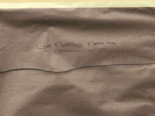 GERALDINE GULSTON (SA 20th CENTURY) FRAMED WATERCOLOUR LANDSCAPE PAINTING `OVERBERG`