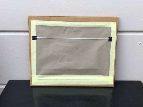 GERALDINE GULSTON (SA 20th CENTURY) FRAMED WATERCOLOUR SEASCAPE PAINTING TITLED `OVONGO`