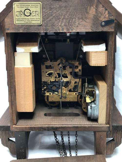 LARGE WEST GERMAN BLACK FOREST MUSICAL CUCKOO CLOCK -  UNTESTED - MISSING WEIGHTS