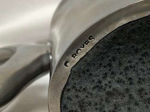 CARROL BOYES (1954 - 2019) ORIGINAL MAN PATTERN OVAL MILK JUG - STUNNING FUNCTIONAL ART !!!