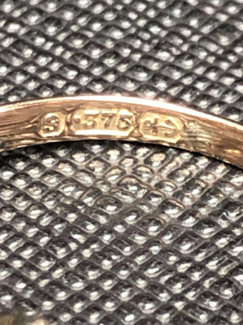 WHAT A BEAUTY !! STUNNING VINTAGE BIRMINGHAM 9ct YELLOW GOLD KUNZITE HEART RING - 1.86g - SIZE O 1/2