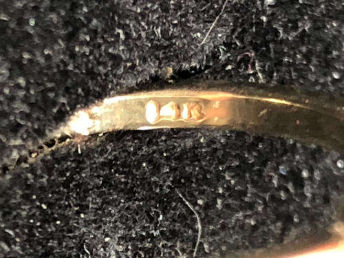 WHAT A BEAUTY !! STUNNING VINTAGE BIRMINGHAM 9ct YELLOW GOLD KUNZITE HEART RING - 1.86g - SIZE O 1/2