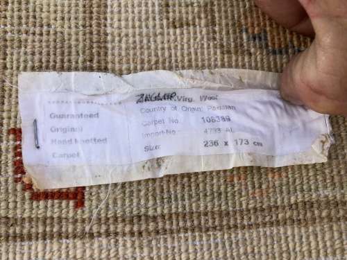 Lovely pure wool hand knotted Ziegler Chobi Persian carpet , recently washed  2360 X 1730mm