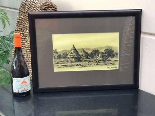 INVESTMENT ART !!! OTTO KLAR (SA 1908 - 1994) - STUNNING FRAMED CHARCOAL SKETCH
