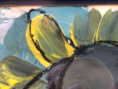 INVESTMENT ART !! FRANS CLAERHOUT (SA 1919 - 2006) - VERY LARGE ORIGINAL MIXED MEDIA - GILT FRAMED