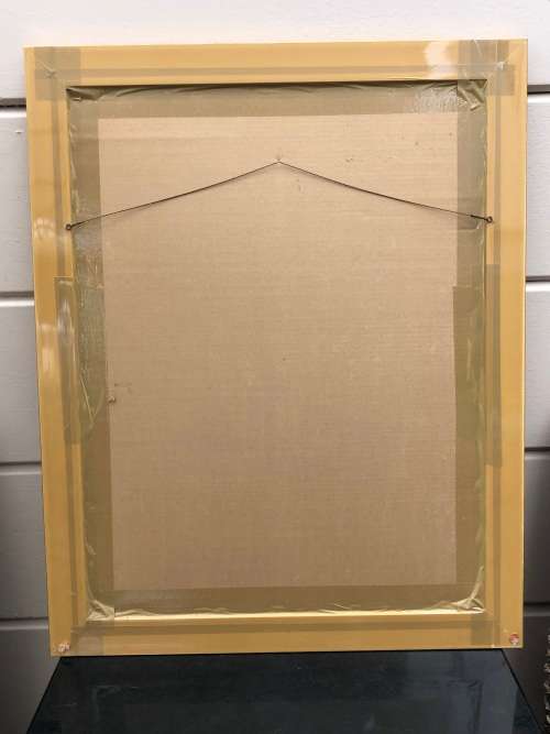 INVESTMENT ART !! FRANS CLAERHOUT (SA 1919 - 2006) - VERY LARGE ORIGINAL MIXED MEDIA - GILT FRAMED