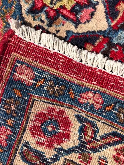 Huge pure wool hand knotted signed Mashad Kashmar Iranian Persian carpet  3800 X 2965 mm
