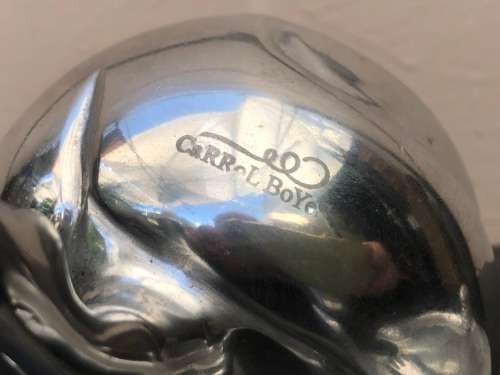 CARROL BOYES (1954 - 2019) PICASSO PATTERN HEAVY LIDDED SUGAR BOWL - CLEARLY MARKED