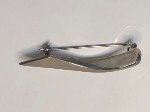 STUNNING LONDON HALLMARKED SOLID STERLING SILVER DESIGNER BROOCH - 9.07g
