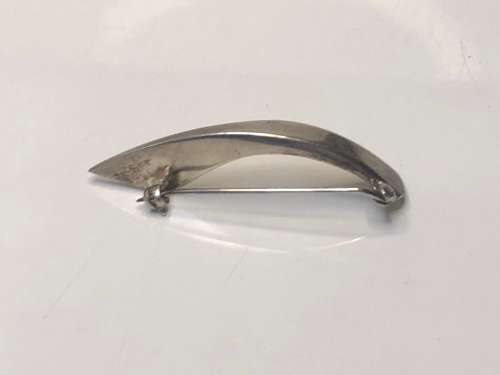 STUNNING LONDON HALLMARKED SOLID STERLING SILVER DESIGNER BROOCH - 9.07g