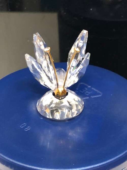 SMALL SWAROVSKI CRYSTAL BUTTERFLY IN AN ORIGINAL BOX - MINT CONDITION