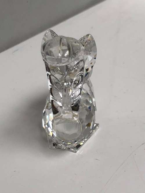 STUNNING RARE SWAROVSKI SILVER CRYSTAL SQUIRREL - EXQUISITE PIECE - DISCONTINUED
