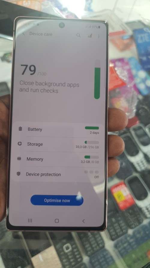 SAMSUNG GALAXY NOTE20  256GIG GOOD SECOND HAND DS