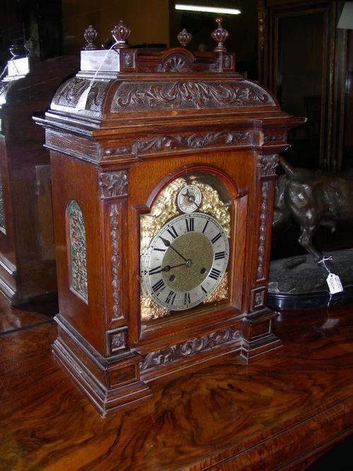 Victorian Oak 8-Day Striking Bracket Clock CIRCA 1880