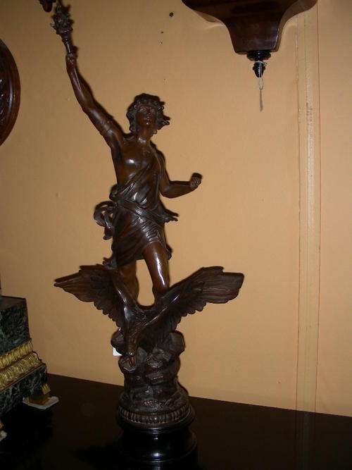 19th Century Spelta Figure 70cm high Circa 1880