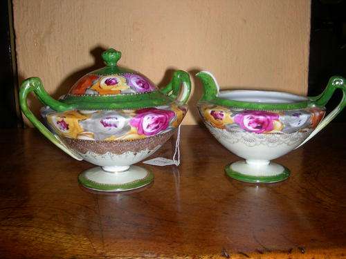 Late Victorian Sugar & Cream Set Circa 1900