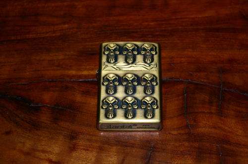 ZIPPO TIP LIGHTERS SKULL JIAN TAI OIL LIGHTERS
