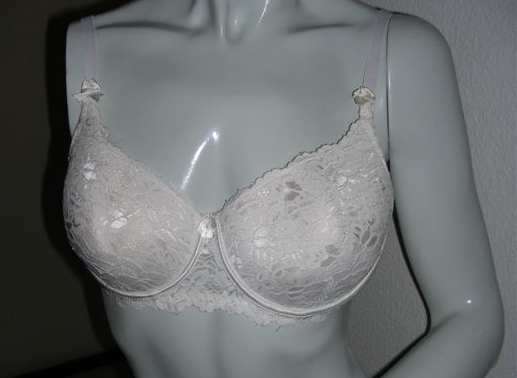 White Lace padded Bra size 38C