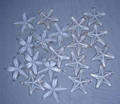 Large Clear acrylic stars - SALE at below cost