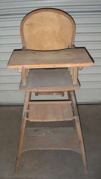 Antique wooden baby's Highchair