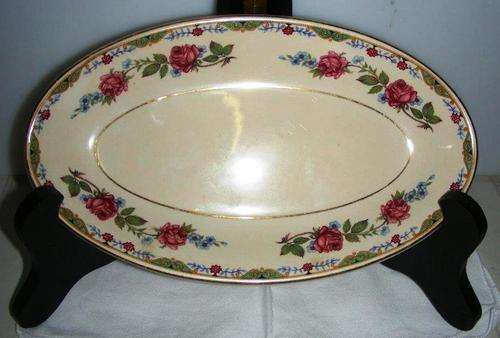 Vintage Maddock - Ivory ware - 'Rosemary' - oval asparagus dish - 17cm x 12cm x 2.5cm