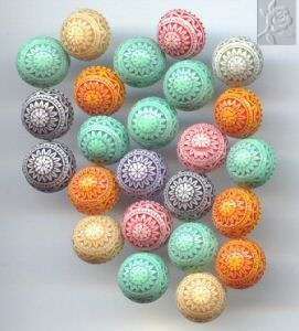 10 x  Vintage Lucite mosaic flat back cabs - 10mm