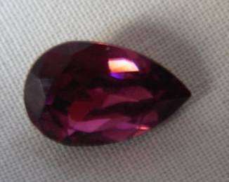 Semi-Vintage LARGE Swarovski Amethyst PEAR Crystal -STUNNING !