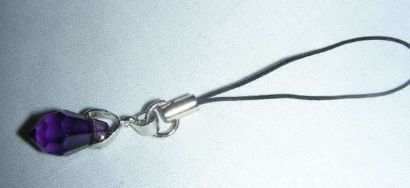 Crystal Cellphone charm - Purple
