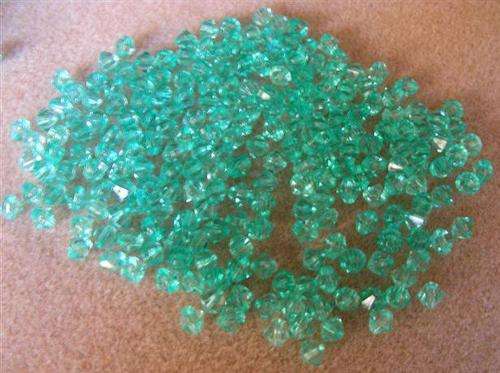 200 x 5mm Biconal Turquoise Acrylic  beads