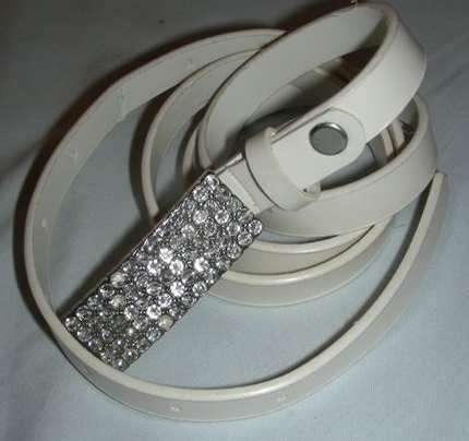 White belt with Diamante buckle