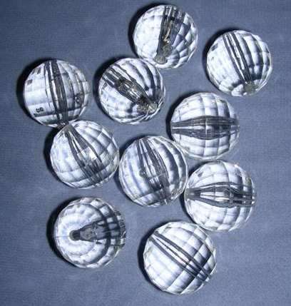 10 x round facetted acrylic disco ball