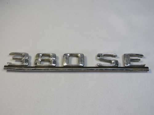 Vintage Mercedes 380 SE badge