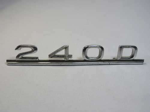 Vintage Mercedes 240D car badge