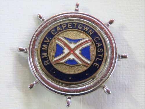 Union-Castle R.M.M.V Cape Town Castle brooch