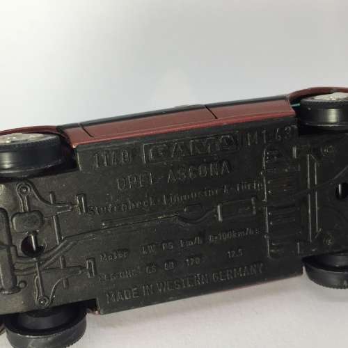 Gama Opel Ascona model toy car - scale 1/43